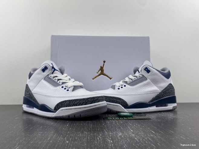 HYPE Jordan Navy 3 CT8532-140 Air Midnight 0814